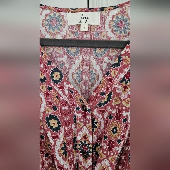 Ivy Floral Boho Pink Maxi Dress - Picture 6 of 6
